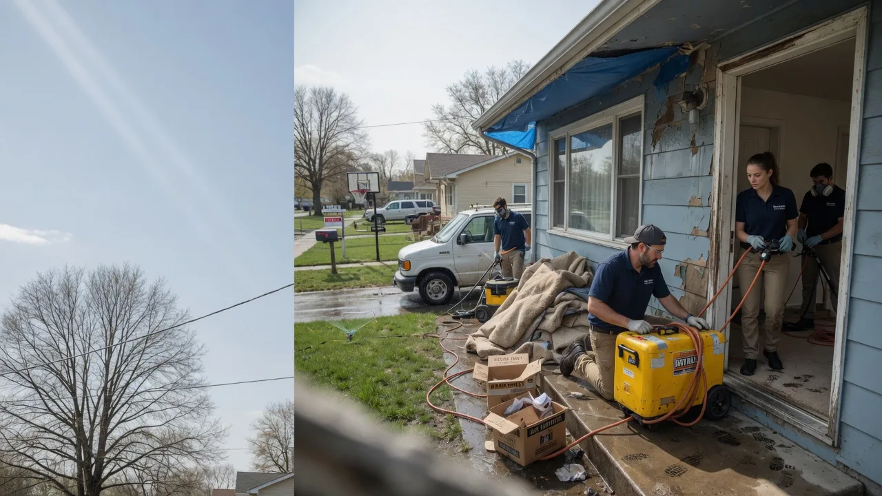 Basement Flood Cleanup in Pana, IL near me